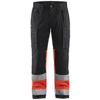 Highvis riipputaskuhousut stretch Huomio oranssi/Grafiitinharmaa