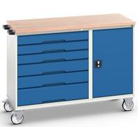 Työpajavaunu Verso monikerroslevy 1300x600x980mm - Bott