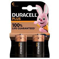 Plus 100 % C alkaliparisto - 2 tai 4 kpl - Duracell