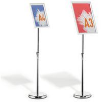 Lattiateline napsautuskehyksellä, alumiinia A3-A4 - Durable