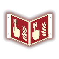 Supernova+ Palohälytyspainike, vinokyltti - Systemtext