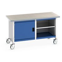 Työpöytä siirrettävä monoblokki Cubio – linoleumitaso 1 ovi ja hylly – Bott