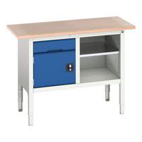 Työpöytä monoblokki Verso 1250x600x830-930mm - Bott