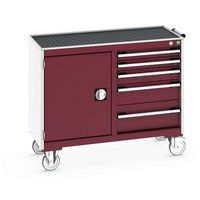 Työpajavaunu Cubio pienet laatikot - 1050x525x885mm - Bott