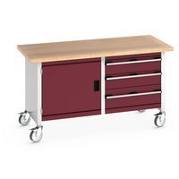 Työpöytä siirrettävä monoblokki kaapilla ja laatikoilla – Bott