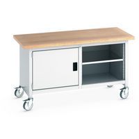 Työpöytä siirrettävä monoblokki Cubio – pyökkitaso 1 ovi ja hylly – Bott