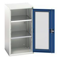 Kaappi Verso läpinäkyvillä ovilla ja 2 hyllyllä 525x550x1000 – Bott