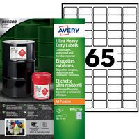 Erittäin kestävä polyeteenitarra laserille, musteelle ja kopiokoneelle - Avery