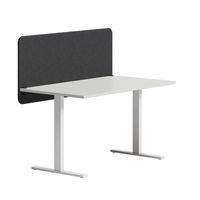 Alasripustettava pöytäseinäke Softline 30 Salsa, kiinnikkeillä - Abstracta