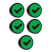 Pyöreä magneetti Verified -symbolilla
