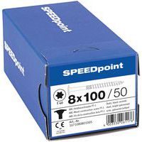 Laatikko 50 puuruuvia, levypää TX Ø 8 mm - SpeedPoint