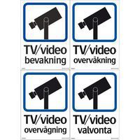 Kilpi - TV/video valvonta, kaksipuolisen