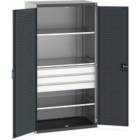 Verstaskaappi Perfo Bott SMF – hyllyillä + laatikoilla – Bott