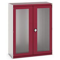 Kaappi Cubio 2 läpinäkyvät ovet H1600mm - Bott