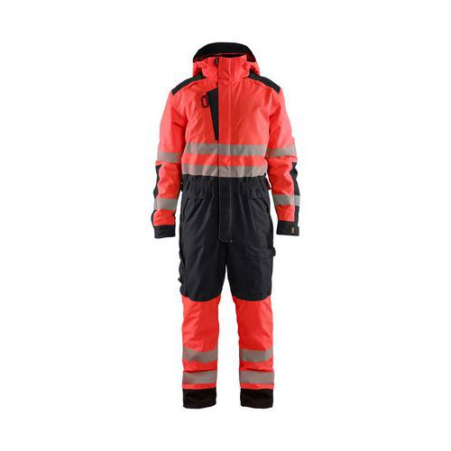 Highvis talvihaalari Huomio punainen/Musta