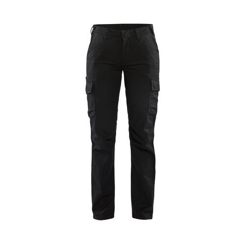Naisten housut 4-way stretch Musta/Tumman harmaa