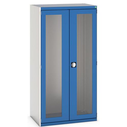 Kaappi läpinäkyvillä ovilla Cubio 1050x650x2000 mm – Bott
