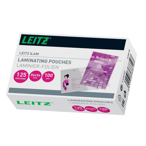 Laminointitasku luottokortti 54x86, 100/kpl - Leitz