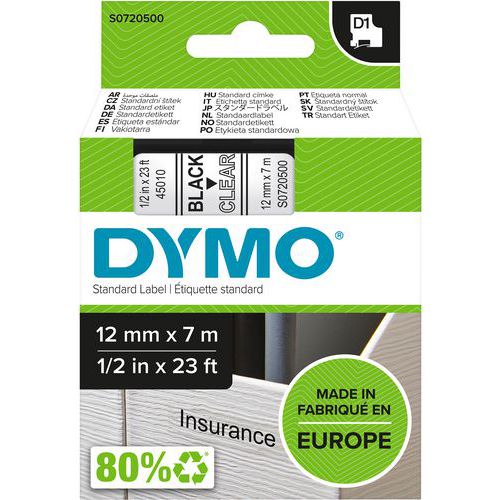 Tarrakirjoitinnauha D1, 12 mm - Dymo