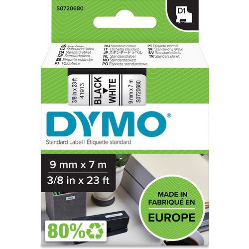 Tarrakirjoitinnauha D1, 9 mm - Dymo