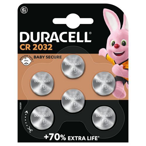 2032-litiumnappiparistot - 6 kpl:n pakkaus - Duracell
