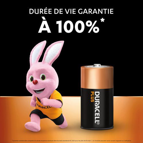 Plus 100% C ‑alkaliparisto - 2 tai 4 yksikköä - Duracell