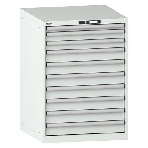 Työkalukaappi 36x36E, 717x725x1000 mm, 10 laatikkoa - Lista
