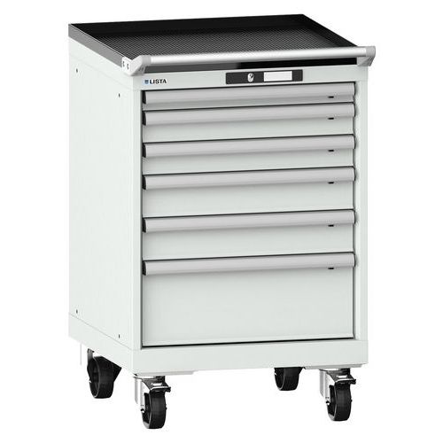 Siirrettävä työkalulaatikosto 27x27E, 6 laatikkoa - Lista