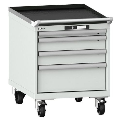 Siirrettävä työkalulaatikosto 27x36E, 4 laatikkoa - Lista