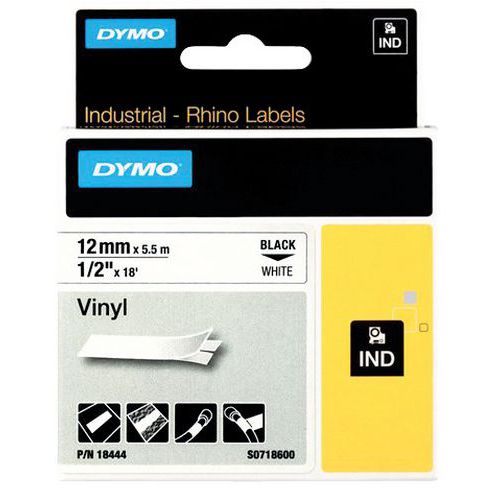 Dymo Rhino Pro ID1 ‑tarrakasetti – Vinyyli