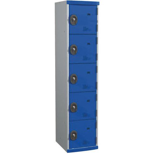 Seamline Optimum®-kaappi, 5 lokeroa - 1 osio - Leveys: 400 mm - Jalustalla - Acial