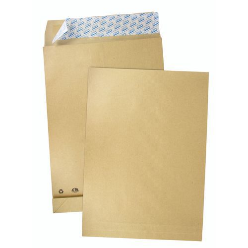 Ruskea voimapaperikirjekuori, 120 g - 3 cm:n kiila - 50 kpl:n pakkaus