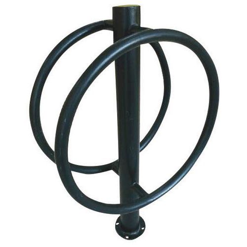 Pyöräteline, musta design 2 pyörälle
