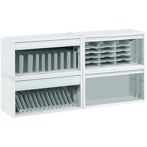 Modulaarinen ja pinottava kaappi - myydään ilman rulo-ovea - Paperflow Modulaarinen ja pinottava kaappi - myydään ilman rulo-ovea - Paperflow