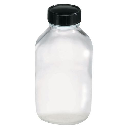 Lasipullo laaja suuaukko