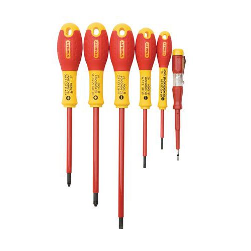 Ruuvimeisselisarja 6 osaa VDE-eristetty 1000 V Stanley® Ruuvimeisselisarja 6 osaa VDE-eristetty 1000 V Stanley®