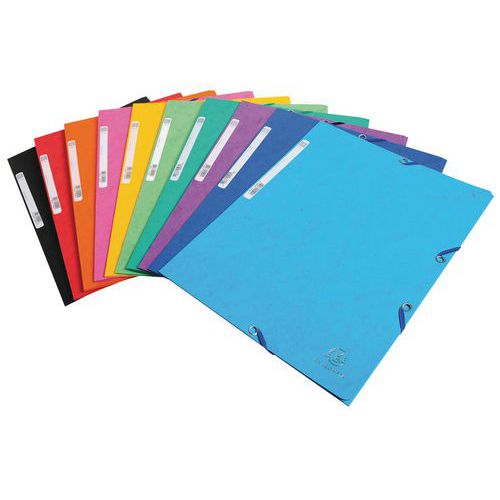 Joustava 3-läppäinen kansio, kiiltävä kortti - Valikoima värejä - 50 kpl:n pakkaus
