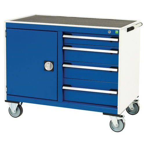 Työpajavaunu Cubio pienet laatikot - 1050x525x885mm - Bott