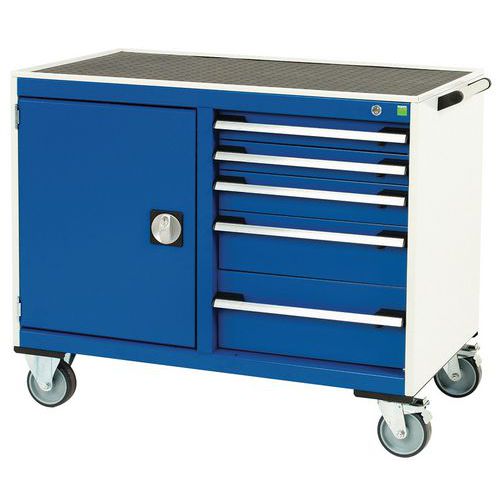 Työpajavaunu Cubio pienet laatikot - 1050x525x885mm - Bott