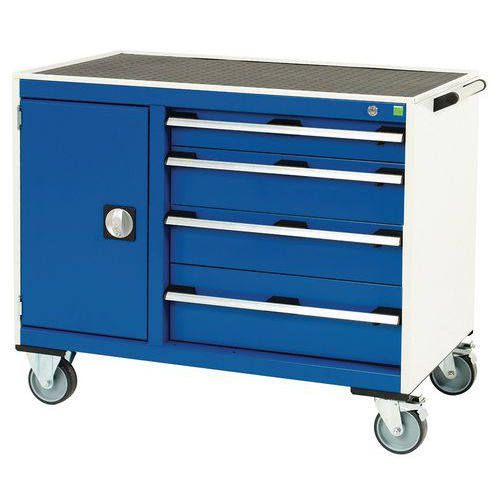 Työpajavaunu Cubio suuret laatikot - 1050x525x885mm - Bott