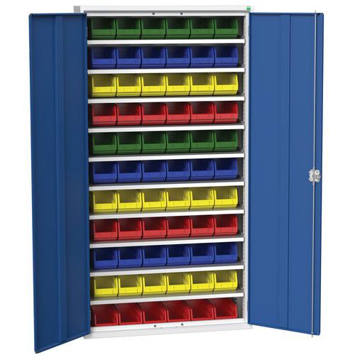Kaappi Verso 1050x350x2000mm 66 laatikolla – Bott
