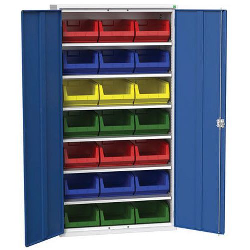 Kaappi Verso 1050x550x2000mm 21 laatikolla – Bott