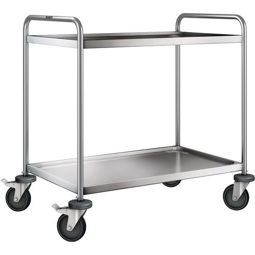 Ruostumattomasta teräksestä valmistetut kärryt 120 kg - Blanco