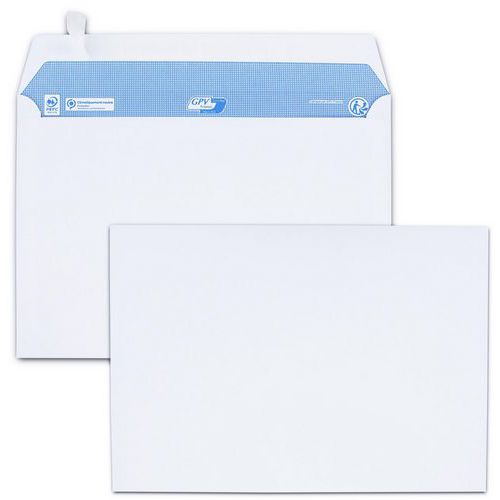 Erittäin valkoinen kirjekuori 100 g/m² - 200 kpl pakkaus - GPV