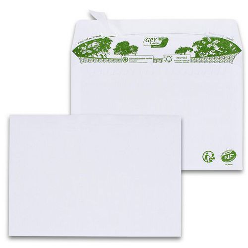 Valkoinen kirjekuori ERA Pure 80 g/m² - 200 kpl pakkaus - GPV Valkoinen kirjekuori ERA Pure 80 g/m² - 200 kpl pakkaus - GPV