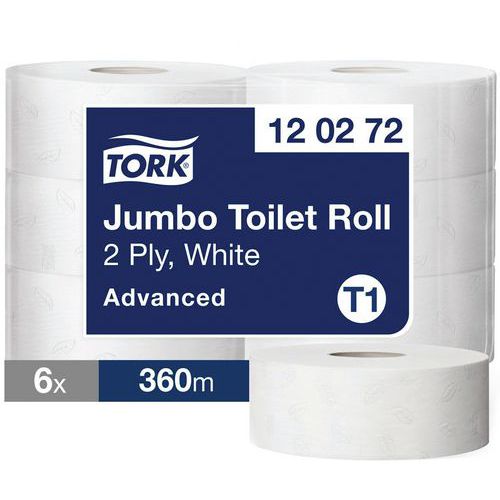 Mini ja Maxi Jumbo Tork Advanced -WC-paperi