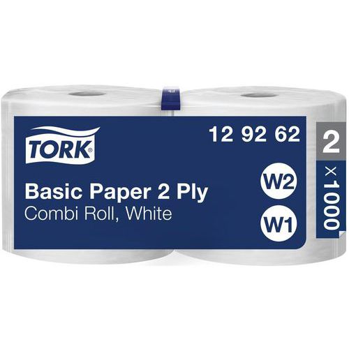 Tork Basic ‑paperipyyherulla – 1 000 arkkia