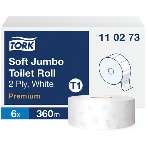 Mini ja Maxi Jumbo Tork Premium -WC-paperi