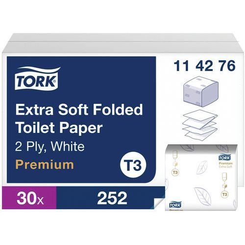Tork Premium erittäin pehmeä WC-paperirulla - Arkki