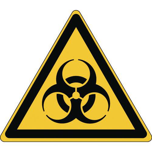 Varoitusmerkki - biologinen vaara - jäykkä